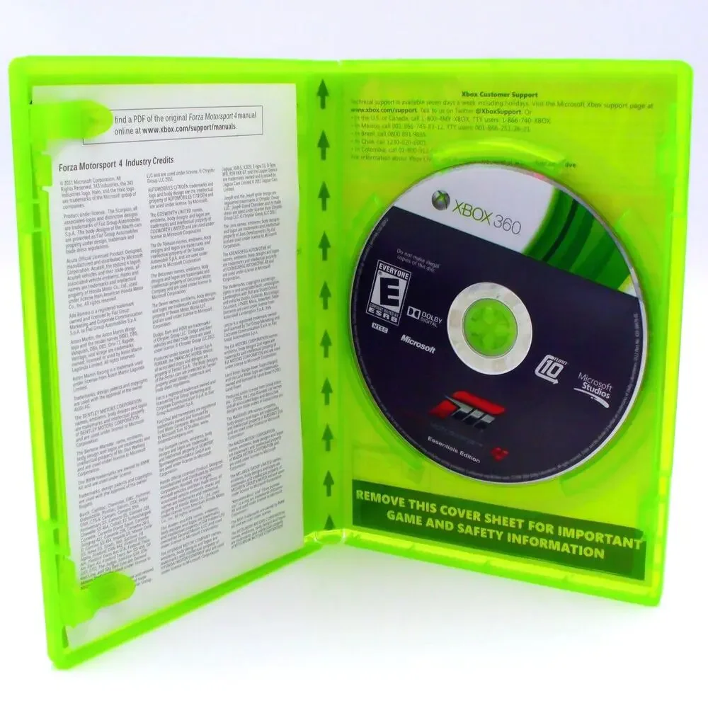 Forza Motorsport 4 Essentials Edition Xbox 360 Video Game Kinect Multiplayer